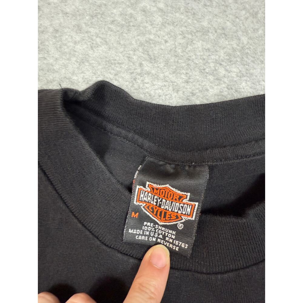 Vintage 90s Harley Davidson Mens Size M Roanoke V… - image 3